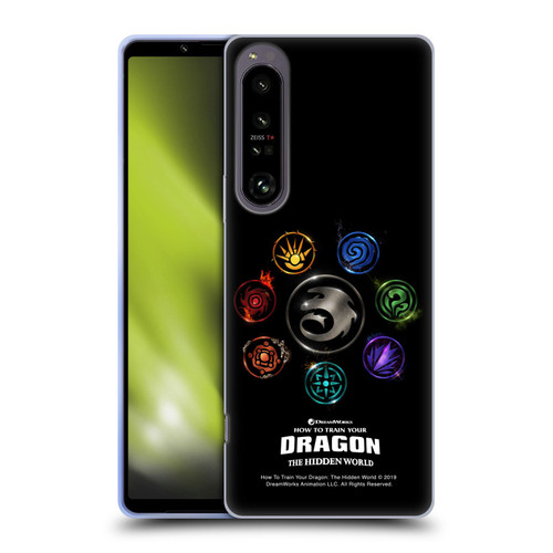 How To Train Your Dragon III Icon Art Group Soft Gel Case for Sony Xperia 1 IV
