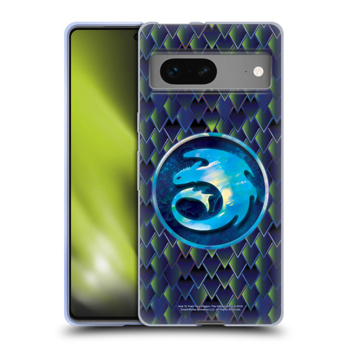 How To Train Your Dragon III Night And Light Night Dragonscale Pattern Soft Gel Case for Google Pixel 7