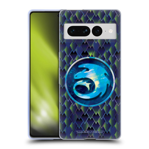 How To Train Your Dragon III Night And Light Night Dragonscale Pattern Soft Gel Case for Google Pixel 7 Pro