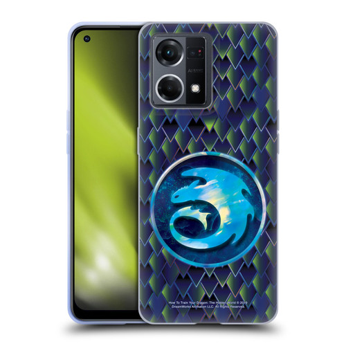 How To Train Your Dragon III Night And Light Night Dragonscale Pattern Soft Gel Case for OPPO Reno8 4G