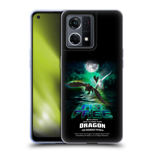 How To Train Your Dragon III Night And Light Toothless & Light Fury Fly Soft Gel Case for OPPO Reno8 4G