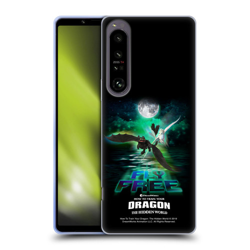 How To Train Your Dragon III Night And Light Toothless & Light Fury Fly Soft Gel Case for Sony Xperia 1 IV