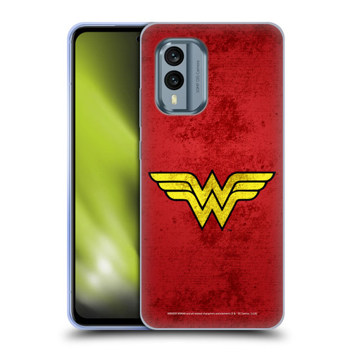 Wonder Woman DC Comics Logos Distressed Look Soft Gel Case for Nokia X30