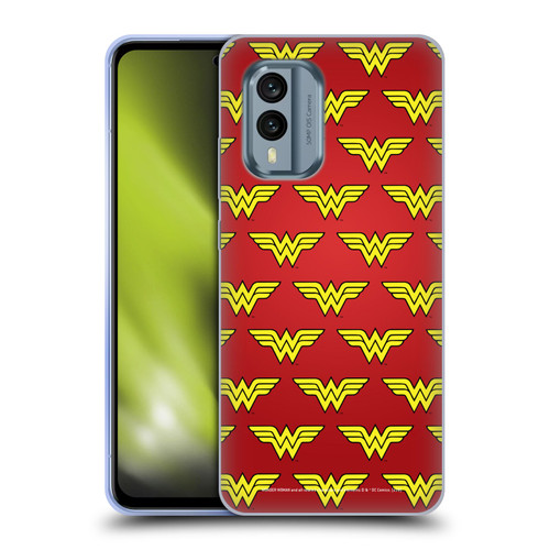 Wonder Woman DC Comics Logos Pattern Soft Gel Case for Nokia X30
