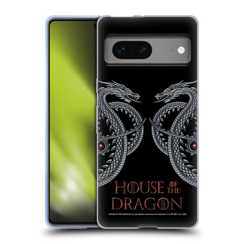 House Of The Dragon: Television Series Graphics Dragon Soft Gel Case for Google Pixel 7