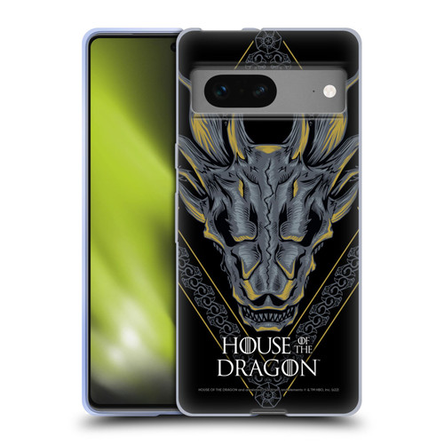 House Of The Dragon: Television Series Graphics Dragon Head Soft Gel Case for Google Pixel 7