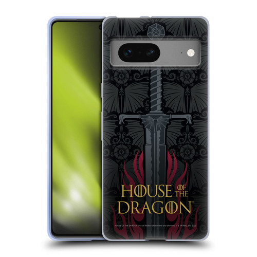 House Of The Dragon: Television Series Graphics Sword Soft Gel Case for Google Pixel 7