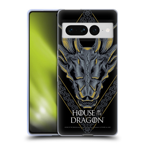 House Of The Dragon: Television Series Graphics Dragon Head Soft Gel Case for Google Pixel 7 Pro