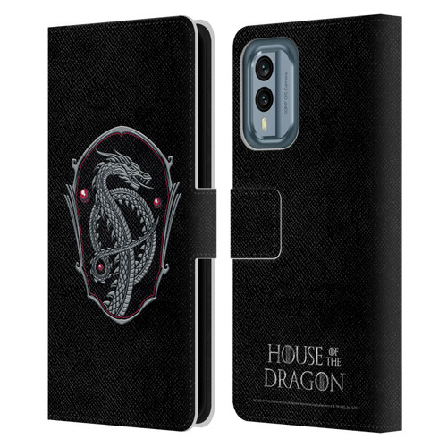 House Of The Dragon: Television Series Graphics Dragon Badge Leather Book Wallet Case Cover For Nokia X30