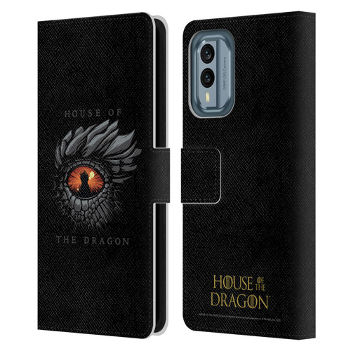 House Of The Dragon: Television Series Graphics Dragon Eye Leather Book Wallet Case Cover For Nokia X30
