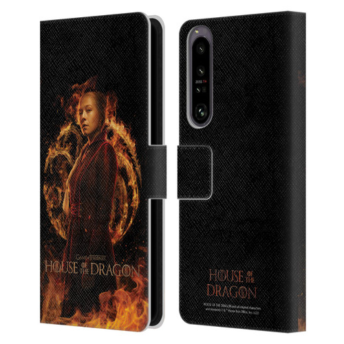 House Of The Dragon: Television Series Key Art Rhaenyra Leather Book Wallet Case Cover For Sony Xperia 1 IV