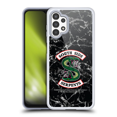 Riverdale South Side Serpents Black And White Marble Logo Soft Gel Case for Samsung Galaxy A13 (2022)