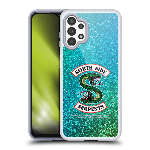 Riverdale South Side Serpents Glitter Print Logo Soft Gel Case for Samsung Galaxy A13 (2022)