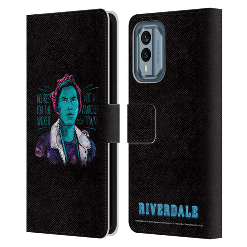Riverdale Art Jughead Jones Leather Book Wallet Case Cover For Nokia X30