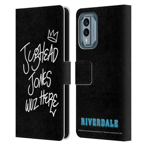 Riverdale Graphic Art Jughead Wuz Here Leather Book Wallet Case Cover For Nokia X30