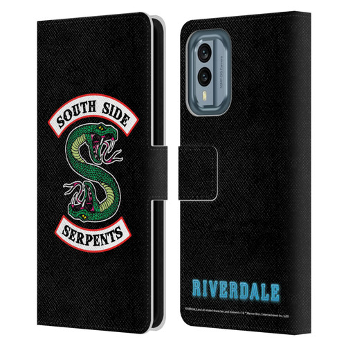Riverdale Graphic Art South Side Serpents Leather Book Wallet Case Cover For Nokia X30