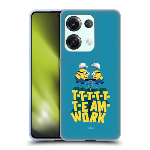 Minions Rise of Gru(2021) Graphics Teamwork Soft Gel Case for OPPO Reno8 Pro