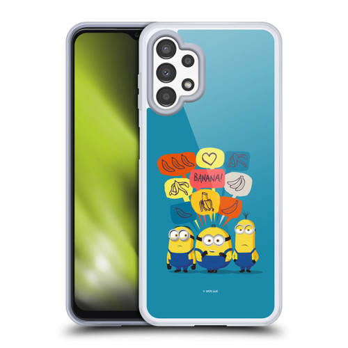 Minions Rise of Gru(2021) Graphics Speech Bubbles Soft Gel Case for Samsung Galaxy A13 (2022)