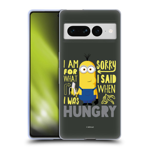 Minions Rise of Gru(2021) Humor Hungry Soft Gel Case for Google Pixel 7 Pro