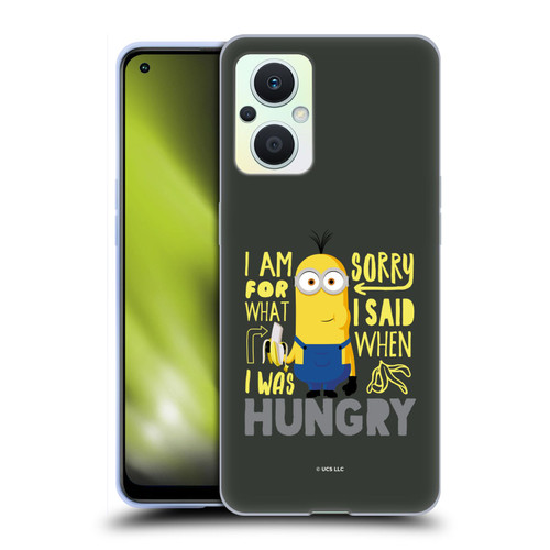 Minions Rise of Gru(2021) Humor Hungry Soft Gel Case for OPPO Reno8 Lite