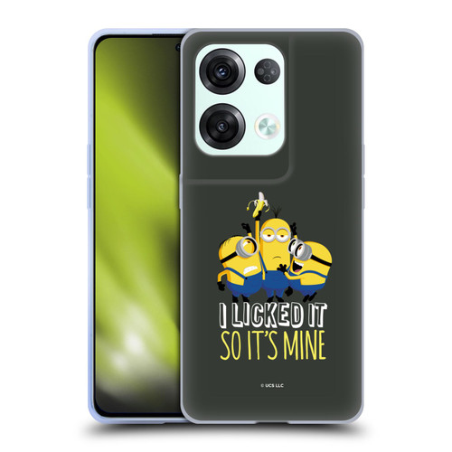 Minions Rise of Gru(2021) Humor Banana Soft Gel Case for OPPO Reno8 Pro