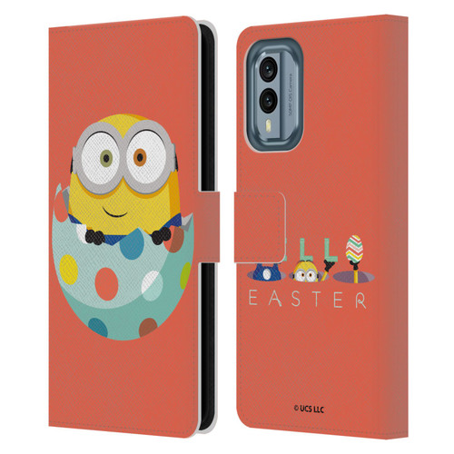 Minions Rise of Gru(2021) Easter 2021 Bob Egg Leather Book Wallet Case Cover For Nokia X30