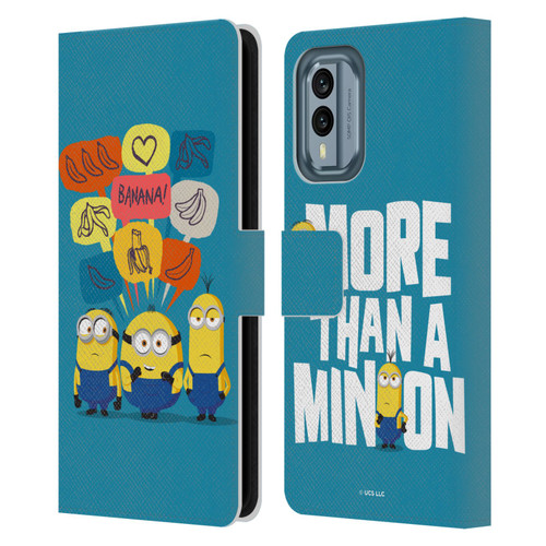 Minions Rise of Gru(2021) Graphics Speech Bubbles Leather Book Wallet Case Cover For Nokia X30