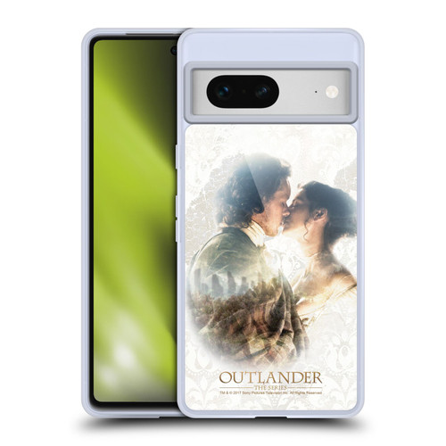 Outlander Portraits Claire & Jamie Kiss Soft Gel Case for Google Pixel 7