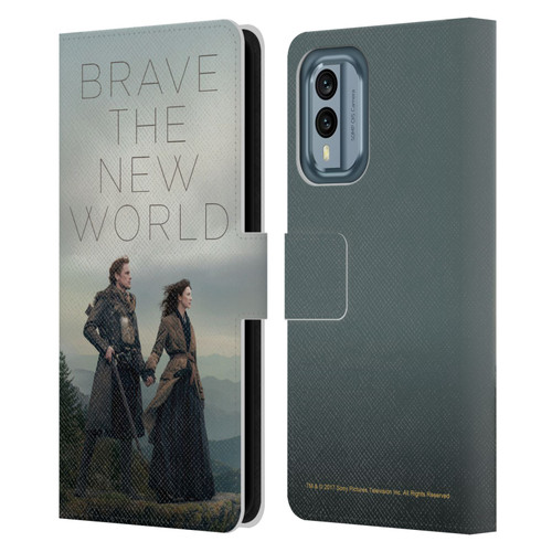 Outlander Season 4 Art Brave The New World Leather Book Wallet Case Cover For Nokia X30