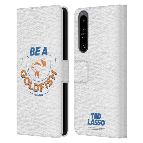 Ted Lasso Season 1 Graphics Be A Goldfish Leather Book Wallet Case Cover For Sony Xperia 1 IV