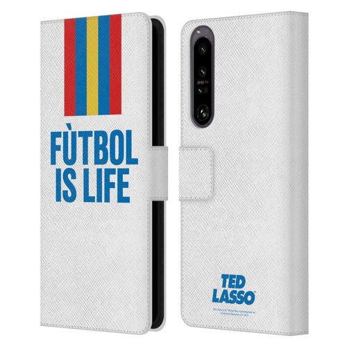 Ted Lasso Season 1 Graphics Futbol Is Life Leather Book Wallet Case Cover For Sony Xperia 1 IV