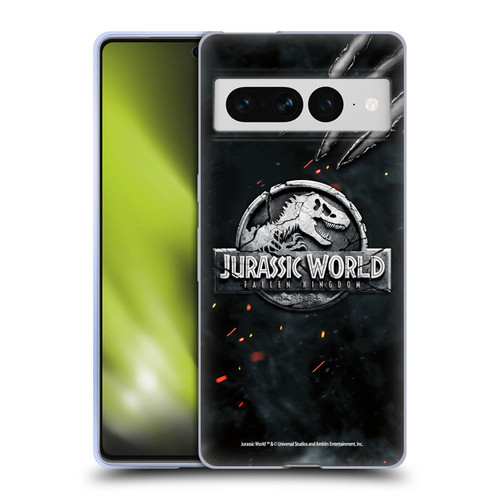 Jurassic World Fallen Kingdom Logo Dinosaur Claw Soft Gel Case for Google Pixel 7 Pro