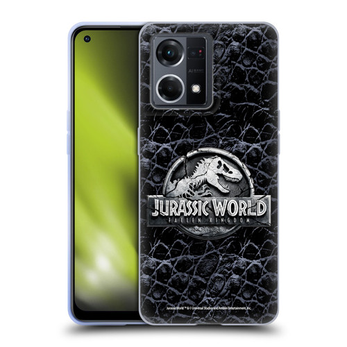 Jurassic World Fallen Kingdom Logo Dinosaur Scale Soft Gel Case for OPPO Reno8 4G