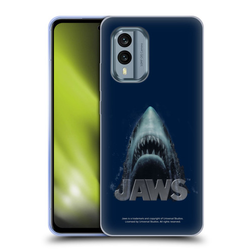 Jaws I Key Art Illustration Soft Gel Case for Nokia X30