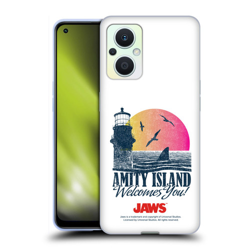 Jaws I Key Art Amity Island Soft Gel Case for OPPO Reno8 Lite