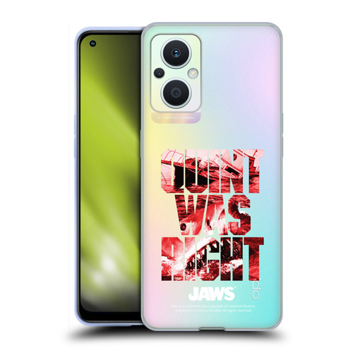 Jaws I Key Art Quint Was Right Soft Gel Case for OPPO Reno8 Lite