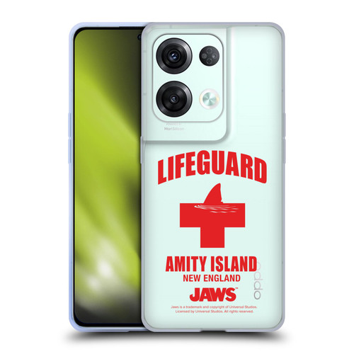 Jaws I Key Art Lifeguard Soft Gel Case for OPPO Reno8 Pro