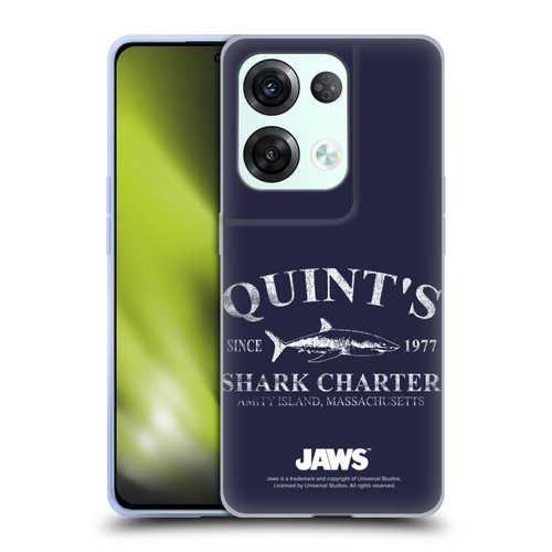 Jaws I Key Art Quint's Shark Charter Soft Gel Case for OPPO Reno8 Pro