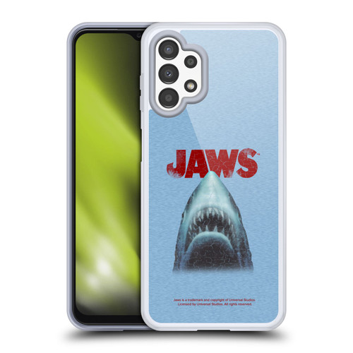 Jaws I Key Art Grunge Soft Gel Case for Samsung Galaxy A13 (2022)