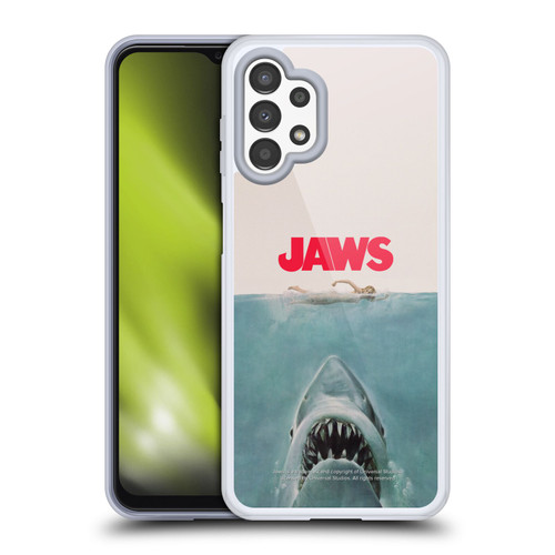 Jaws I Key Art Poster Soft Gel Case for Samsung Galaxy A13 (2022)