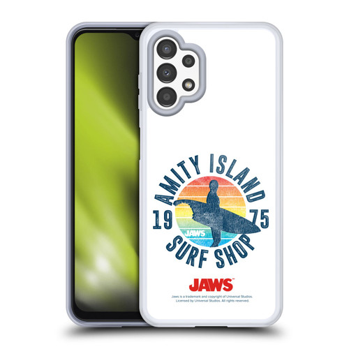 Jaws I Key Art Surf Shop Soft Gel Case for Samsung Galaxy A13 (2022)