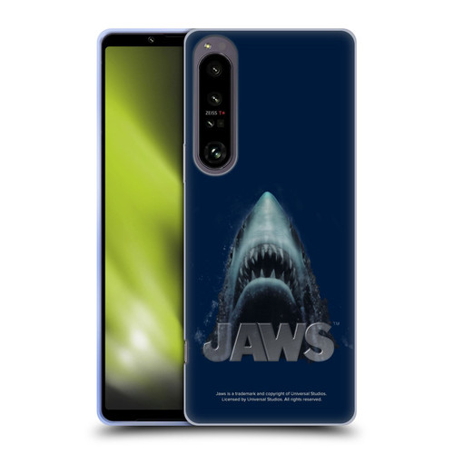 Jaws I Key Art Illustration Soft Gel Case for Sony Xperia 1 IV