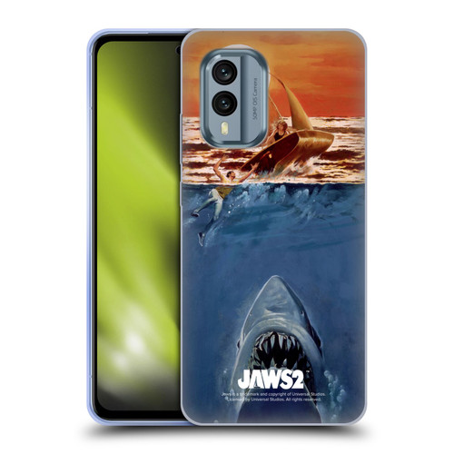 Jaws II Key Art Sailing Poster Soft Gel Case for Nokia X30