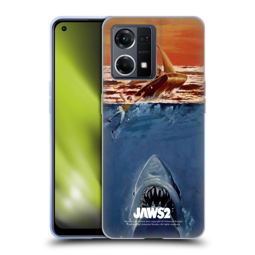 Jaws II Key Art Sailing Poster Soft Gel Case for OPPO Reno8 4G