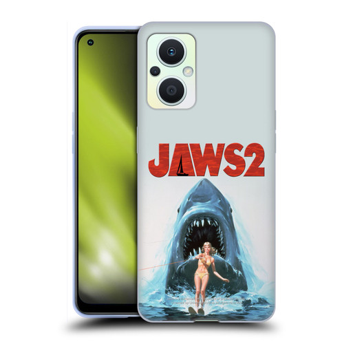 Jaws II Key Art Wakeboarding Poster Soft Gel Case for OPPO Reno8 Lite