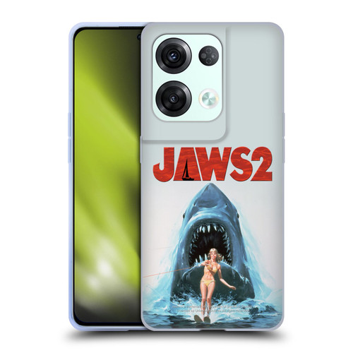 Jaws II Key Art Wakeboarding Poster Soft Gel Case for OPPO Reno8 Pro