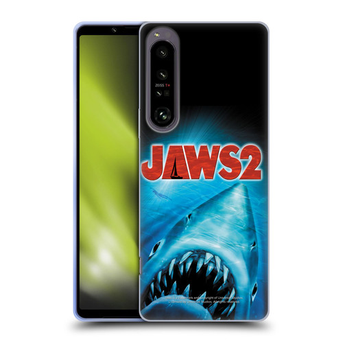 Jaws II Key Art Swimming Poster Soft Gel Case for Sony Xperia 1 IV