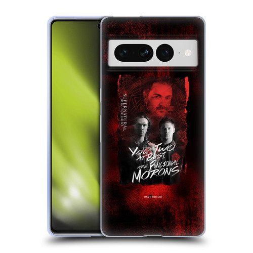 Supernatural Graphic Castiel Soft Gel Case for Google Pixel 7 Pro