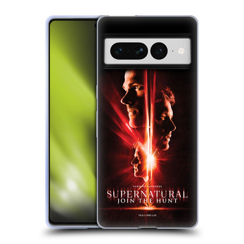 Supernatural Key Art Sam, Dean & Castiel Soft Gel Case for Google Pixel 7 Pro