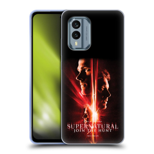 Supernatural Key Art Sam, Dean & Castiel Soft Gel Case for Nokia X30